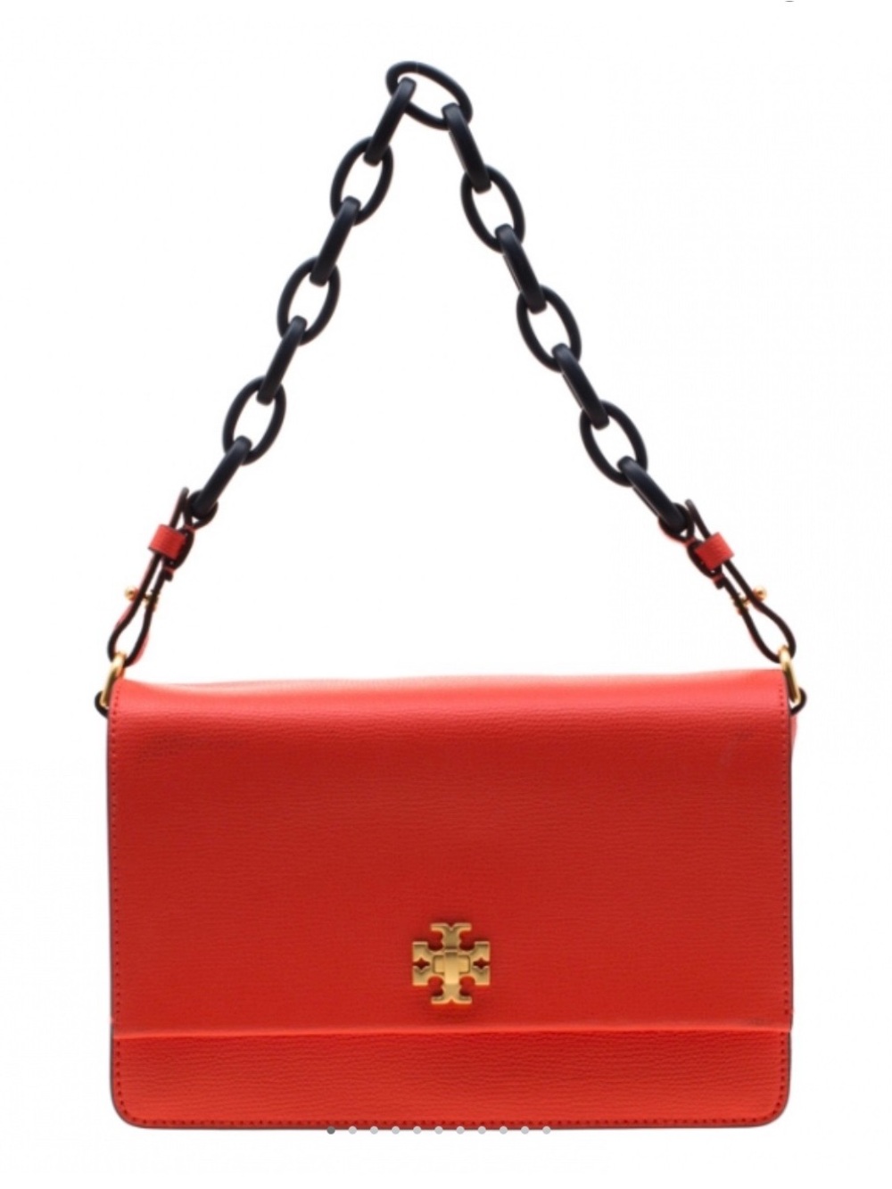 Tory Burch Kira chain shoulder crossbody bag poppy red